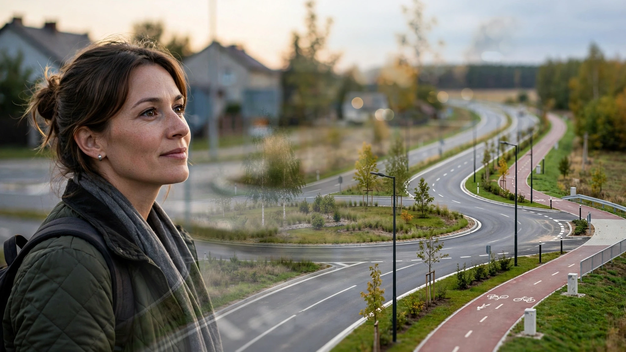 Nowa obwodnica Nidzicy w ciągu drogi wojewódzkiej nr 604 z rondem i drogą pieszo-rowerową