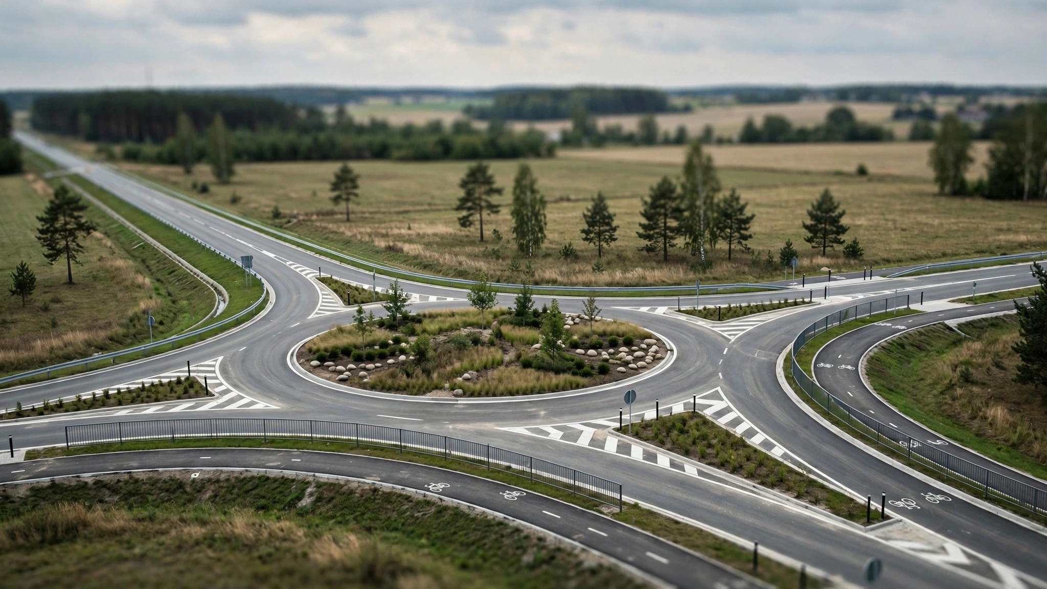 Nowa południowo-wschodnia obwodnica Nidzicy w ciągu drogi wojewódzkiej nr 604 z rondem i ścieżką pieszo-rowerową